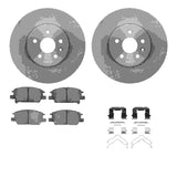 Dynamic Friction 2018-2022 Buick Encore Front Rotors with 5000 Advanced Brake Pads w/Hardware by Dynamic Friction Company 6512-45158