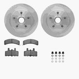 Dynamic Friction 1990-1994 Chevrolet C1500 Front Rotors with 5000 Advanced Brake Pads w/Hardware by Dynamic Friction Company 6512-48127