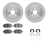Dynamic Friction 2016-2024 Cadillac CT6 Rear Rotors with 5000 Advanced Brake Pads w/Hardware by Dynamic Friction Company 6512-65123