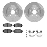 Dynamic Friction 2004-2010 Toyota Camry Front Rotors with 5000 Advanced Brake Pads w/Hardware by Dynamic Friction Company 6512-76444