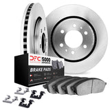 Dynamic Friction 2010-2024 Lexus GX460 Front Rotors with 5000 Advanced Brake Pads w/Hardware by Dynamic Friction Company 6512-76692