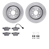 Dynamic Friction 2017-2024 Maserati Levante Rear Rotors with 5000 Advanced Brake Pads w/Hardware by Dynamic Friction Company 6512-79013