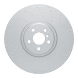 Dynamic Friction 2019-2022 BMW X5 Right Front GeoSPEC Coated Rotor - Dimpled (395x36 Vented) by Dynamic Friction Company 654-31165D
