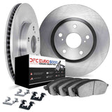Dynamic Friction 2017-2025 Alfa Romeo Giulia Front Rotors with Euro 5000 Ceramic Brake Pads w/Hardware by Dynamic Friction Company 6612-16023