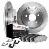 Dynamic Friction 2007-2018 Volvo V60 Rear Rotors with Euro 5000 Ceramic Brake Pads w/Hardware by Dynamic Friction Company 6612-27163