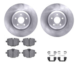 Dynamic Friction 2016-2025 BMW 840i Gran Coupe Rear Rotors with Euro 5000 Ceramic Brake Pads w/Hardware by Dynamic Friction Company 6612-31419