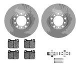 Dynamic Friction 1972-1979 Mercedes-Benz 300SD Front Rotors with Euro 5000 Ceramic Brake Pads w/Hardware by Dynamic Friction Company 6612-63099