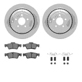 Dynamic Friction 2006-2012 Mercedes-Benz ML500 Rear Rotors with Euro 5000 Ceramic Brake Pads w/Hardware by Dynamic Friction Company 6612-63421