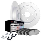 Dynamic Friction 1969-1976 BMW 02 Front Rotors w/4000 HybriDynamic Brake Pads w/Hardware