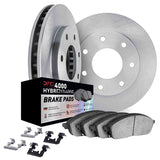Dynamic Friction 1997-2004 Ford F-150 Front Rotors w/4000 HybriDynamic Brake Pads w/Hardware by Dynamic Friction Company 6812-54116