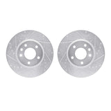 Dynamic Friction 2011-2025 Buick Envista Front Drilled & Slotted Silver Rotors by Dynamic Friction Company 7002-45005