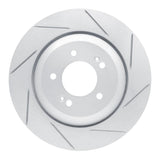 Dynamic Friction 2019-2025 Hyundai Kona N Rear Right Slotted Geoperformance Rotor by Dynamic Friction Company 810-03062R