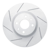 Dynamic Friction 2012-2019 Fiat 500E Front Left Slotted Geoperformance Rotor by Dynamic Friction Company 810-07004L