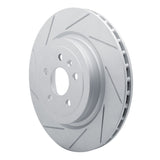 Dynamic Friction 2012-2016 Tesla Model S Rear Left Slotted Geoperformance Rotor by Dynamic Friction Company 810-26000L