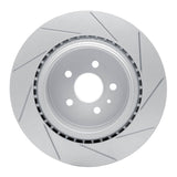Dynamic Friction 2012-2016 Tesla Model S Rear Left Slotted Geoperformance Rotor by Dynamic Friction Company 810-26000L