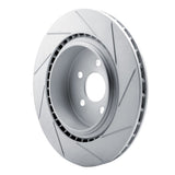 Dynamic Friction 2012-2016 Tesla Model S Rear Left Slotted Geoperformance Rotor by Dynamic Friction Company 810-26000L