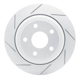 Dynamic Friction 2011-2025 Dodge Durango Rear Left Slotted Geoperformance Rotor by Dynamic Friction Company 810-42006L