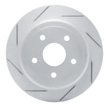 Dynamic Friction 2007-2018 Jeep Wrangler Rear Left Slotted Geoperformance Rotor by Dynamic Friction Company 810-42029L