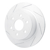 Dynamic Friction 2007-2020 Cadillac Escalade EXT Rear Left Slotted Geoperformance Rotor by Dynamic Friction Company 810-48053L