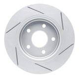 Dynamic Friction 2012-2018 Ford Focus Rear Left Slotted Geoperformance Rotor by Dynamic Friction Company 810-54066L
