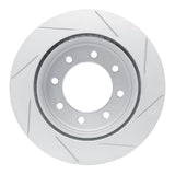 Dynamic Friction 2011-2022 Ford F-250 4WD (Super Duty) Rear Left Slotted Geoperformance Rotor by Dynamic Friction Company 810-54227L
