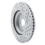 Dynamic Friction 2019-2024 Ford Edge Front Left Slotted Geoperformance Rotor by Dynamic Friction Company 810-54274L