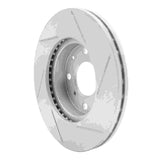 Dynamic Friction 1990-2000 Honda Civic del Sol Front Left Slotted Geoperformance Rotor by Dynamic Friction Company 810-59018L