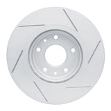 Dynamic Friction 2014-2023 Nissan Leaf Front Left Slotted Geoperformance Rotor by Dynamic Friction Company 810-67106L