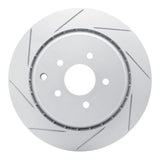 Dynamic Friction 2009-2024 Infiniti QX70 Rear Left Slotted Geoperformance Rotor by Dynamic Friction Company 810-68015L