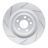 Dynamic Friction 2011-2018 Audi S8 Rear Left Slotted Geoperformance Rotor by Dynamic Friction Company 810-73063L