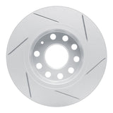 Dynamic Friction 2005-2025 Audi A3 Quattro Rear Left Slotted Geoperformance Rotor by Dynamic Friction Company 810-74031L