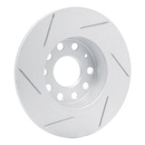 Dynamic Friction 2005-2025 Audi A3 Quattro Rear Left Slotted Geoperformance Rotor by Dynamic Friction Company 810-74031L