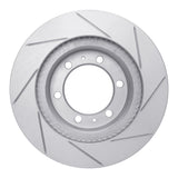 Dynamic Friction 2003-2023 Toyota Tacoma Front Left Slotted Geoperformance Rotor by Dynamic Friction Company 810-76128L
