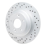 Dynamic Friction 2010-2016 Hyundai Genesis Coupe Rear Left Drilled Geoperformance Rotor by Dynamic Friction Company 820-03033L
