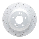 Dynamic Friction 2010-2016 Hyundai Genesis Coupe Rear Left Drilled Geoperformance Rotor by Dynamic Friction Company 820-03033L