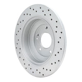 Dynamic Friction 2010-2016 Hyundai Genesis Coupe Rear Left Drilled Geoperformance Rotor by Dynamic Friction Company 820-03033L