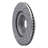 Dynamic Friction 2011-2017 Genesis G80 Front Right Drilled Geoperformance Rotor by Dynamic Friction Company 820-03036R