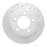 Dynamic Friction 2011-2025 Hyundai Kona Rear Left Drilled Geoperformance Rotor by Dynamic Friction Company 820-03037L