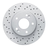 Dynamic Friction 2011-2025 Hyundai Kona Front Left Drilled Geoperformance Rotor by Dynamic Friction Company 820-03038L