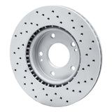 Dynamic Friction 2011-2025 Hyundai Kona Front Left Drilled Geoperformance Rotor by Dynamic Friction Company 820-03038L