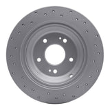 Dynamic Friction 2009-2020 Genesis G80 Rear Left Drilled Geoperformance Rotor by Dynamic Friction Company 820-03039L