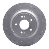 Dynamic Friction 2009-2020 Genesis G80 Rear Left Drilled Geoperformance Rotor by Dynamic Friction Company 820-03039L