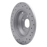 Dynamic Friction 2009-2020 Genesis G80 Rear Right Drilled Geoperformance Rotor by Dynamic Friction Company 820-03039R