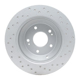 Dynamic Friction 2010-2021 Hyundai Santa Fe Sport Rear Left Drilled Geoperformance Rotor by Dynamic Friction Company 820-03050L