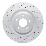 Dynamic Friction 2019-2022 Hyundai Veloster N Front Left Drilled Geoperformance Rotor by Dynamic Friction Company 820-03061L