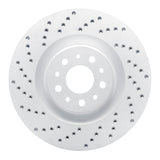 Dynamic Friction 2014-2019 Fiat 500L Front Left Drilled Geoperformance Rotor by Dynamic Friction Company 820-07006L