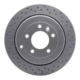 Dynamic Friction 2005-2007 Land Rover LR3 Rear Right Drilled Geoperformance Rotor by Dynamic Friction Company 820-11012R