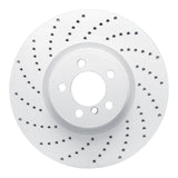 Dynamic Friction 2010-2012 Land Rover Range Rover Front Left Drilled Geoperformance Rotor by Dynamic Friction Company 820-11019L