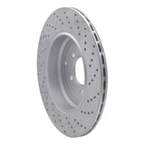 Dynamic Friction 2010-2013 Land Rover Range Rover Sport Rear Left Drilled Geoperformance Rotor by Dynamic Friction Company 820-11020L