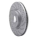 Dynamic Friction 2015-2019 Jaguar E-Pace Front Right Drilled Geoperformance Rotor by Dynamic Friction Company 820-11025R